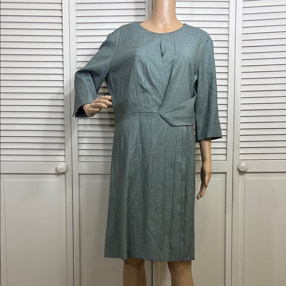 THE FOLD Pleated Knee Length Wool Blend Dress US Size 12